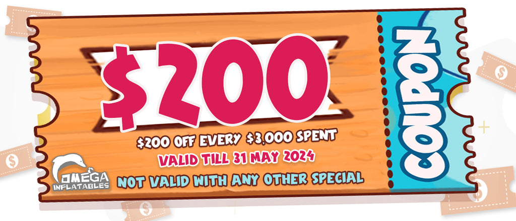 $200 OFF for every $3000 spent in May