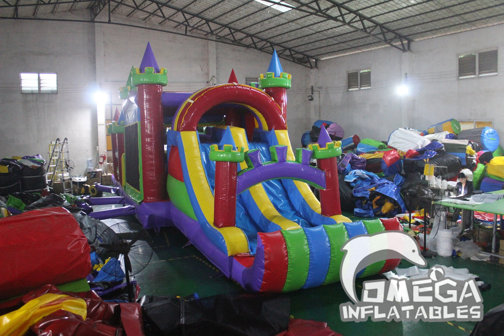 50FT long Modular Inflatable Obstacle Dry Combo