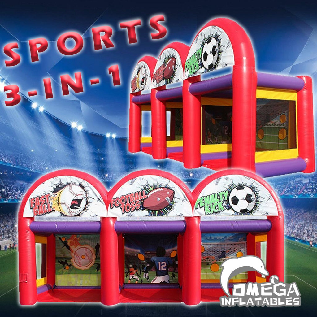 3 in 1 Sports Trio Inflatable Game