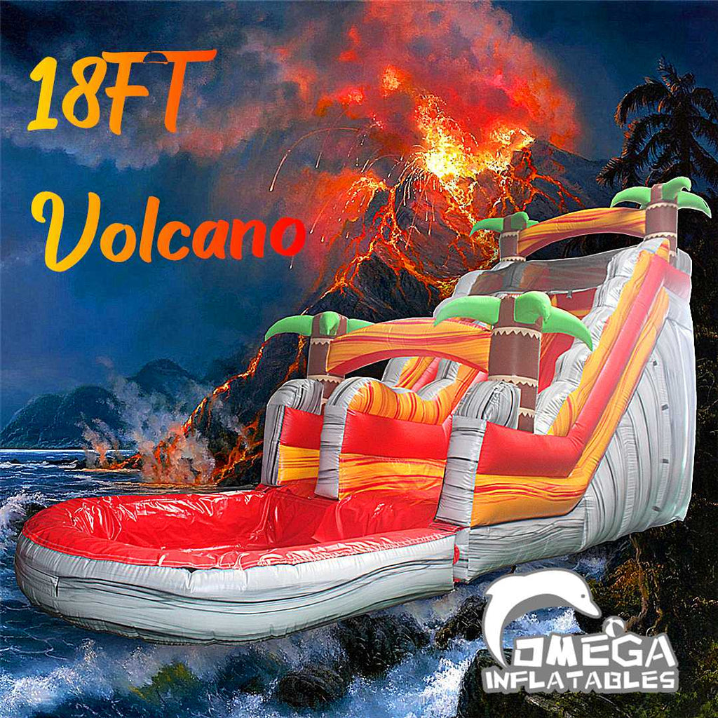 18FT Volcano Commercial Inflatable Water Slides for Sale