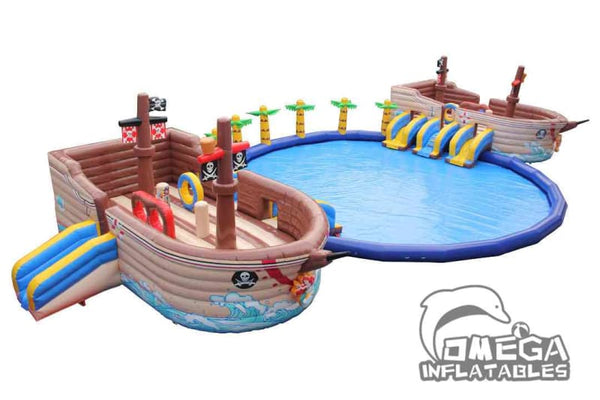 Omega Inflatables Factory Pirate Ship Battle Water Park