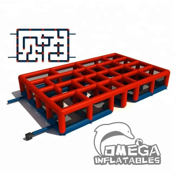 Red & Blue Inflatable Maze Laser