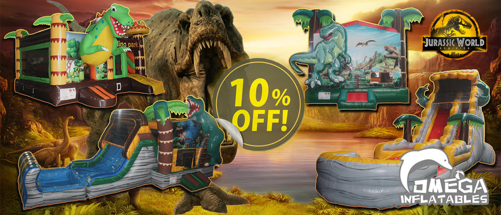 10% OFF for Dino Inflatables