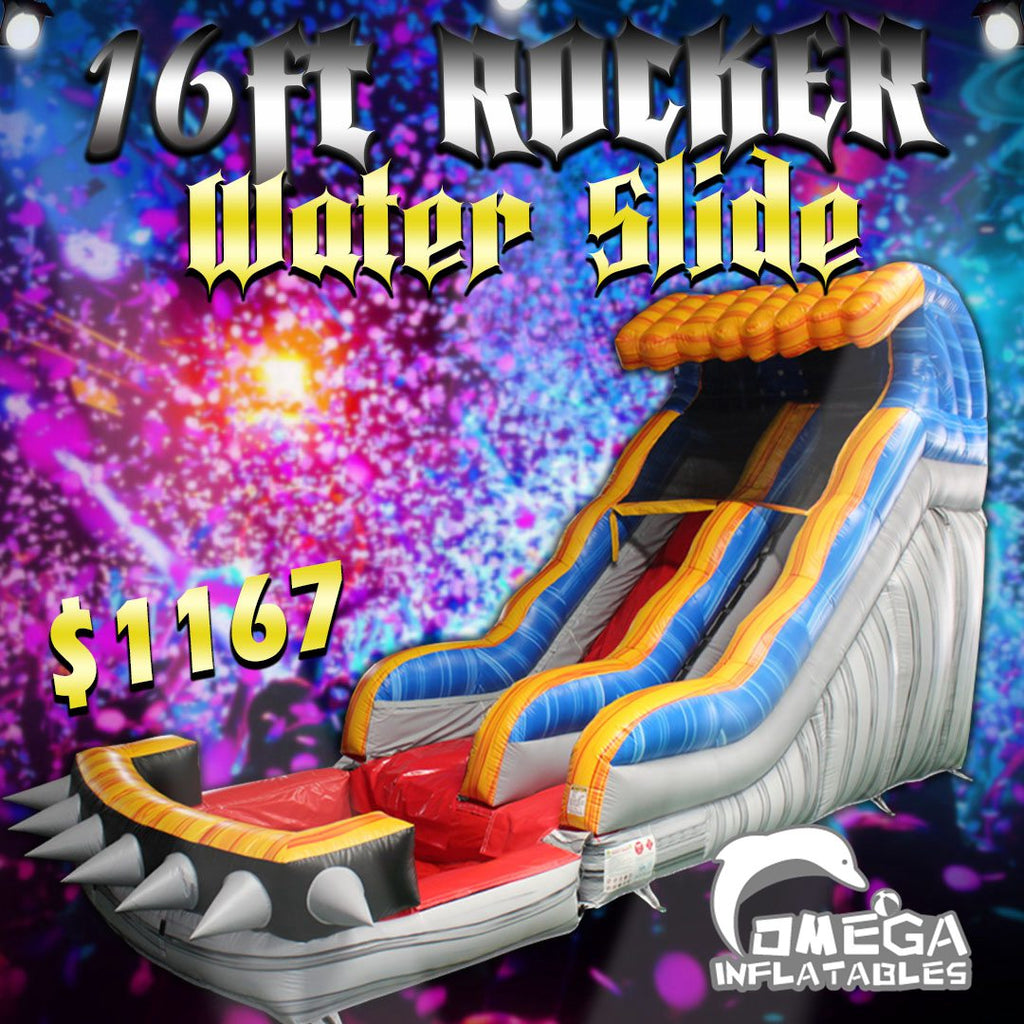 16FT Rocker Water Slide – Omega Inflatables Factory