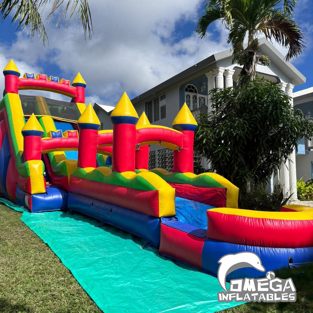 18FT Blow Up Water Slide – Omega Inflatables Factory