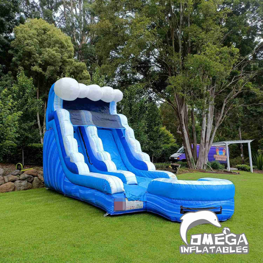 15FT Commercial Inflatables Tidal Wave Water Slide