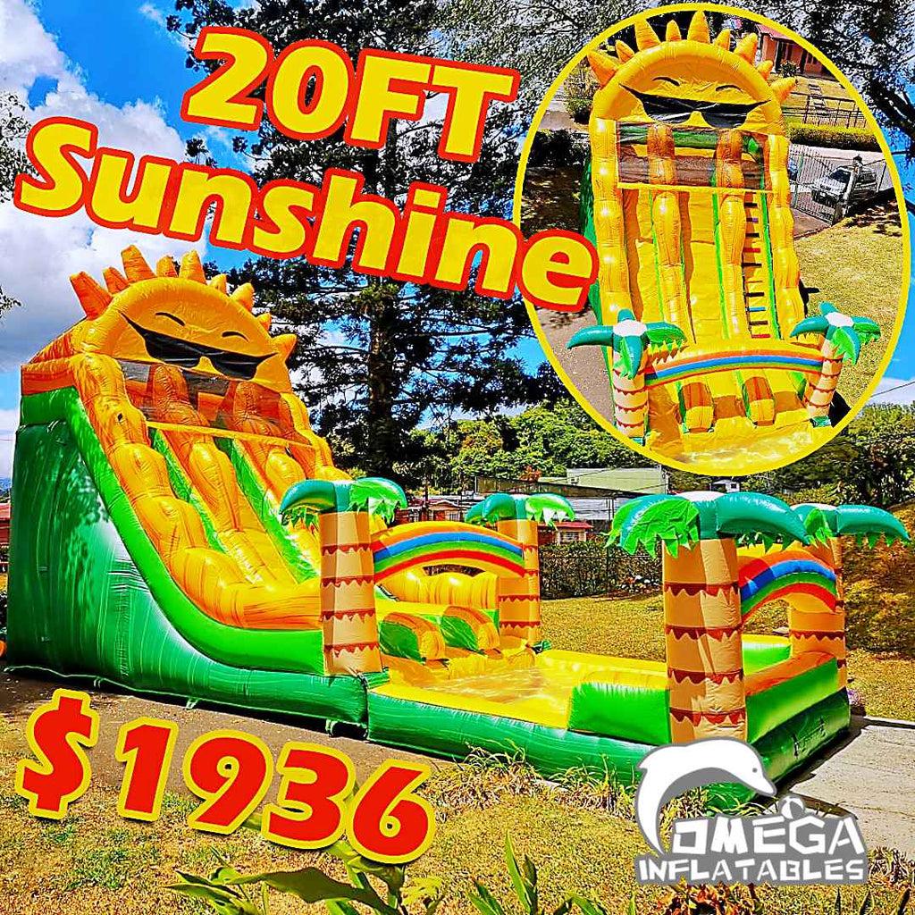 20FT Paradise Sunshine Water Slide Commercial Inflatable for sale