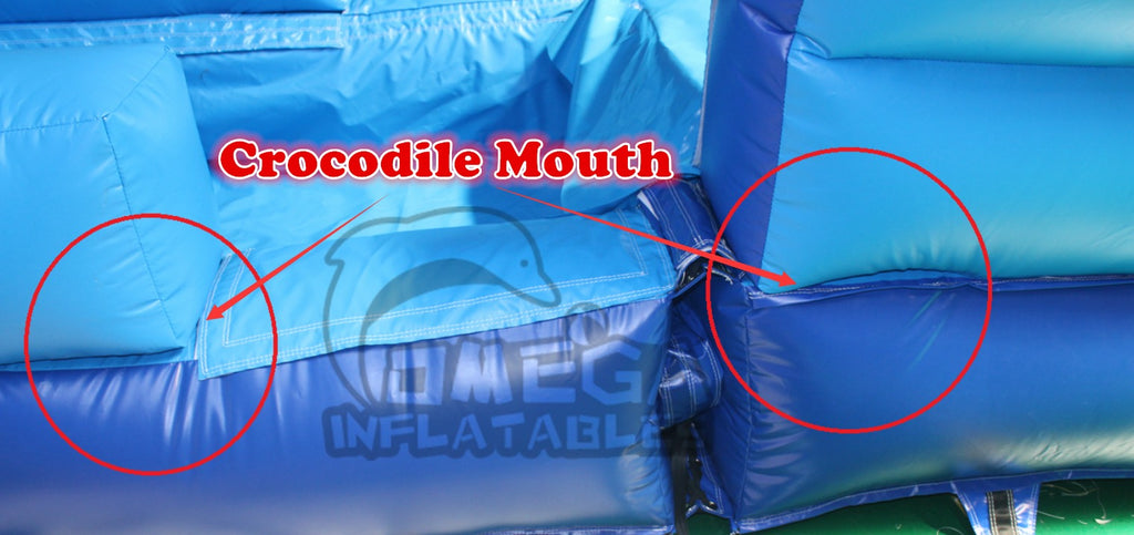 Inflatable Slide with Crocodile / Alligator Mouth