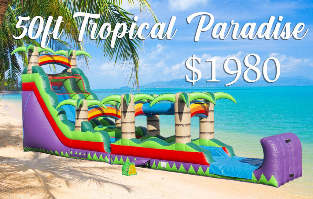 50ft Tropical Paradise Water Slide for Sale