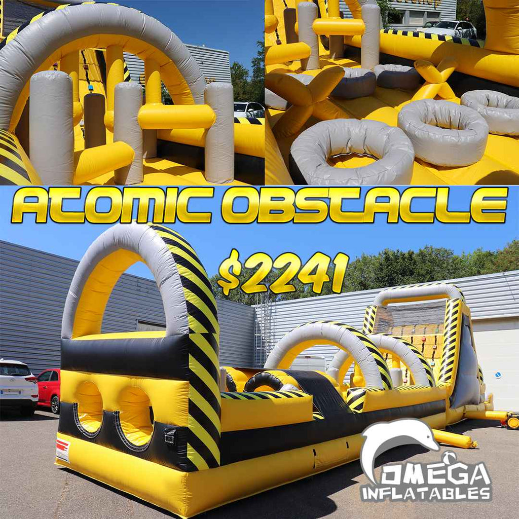 56FT Atomic Obstacle with removable pool