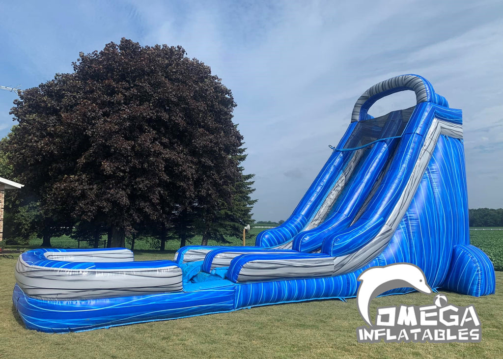Customers Feedback - 22FT Inflatable Marble Blue Water Slide