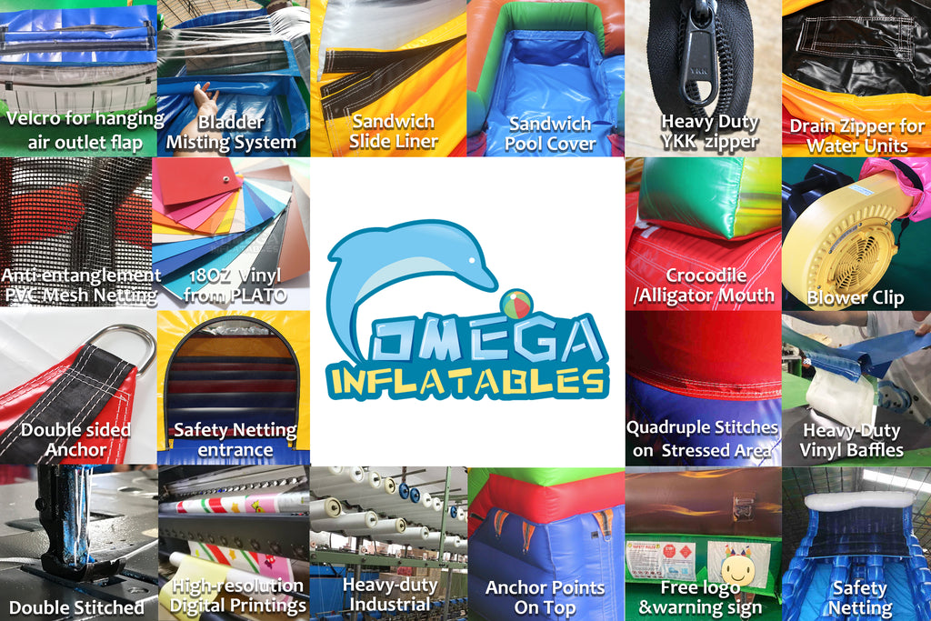 Premium Quality of our Commercial Inflatables – Omega Inflatables Factory