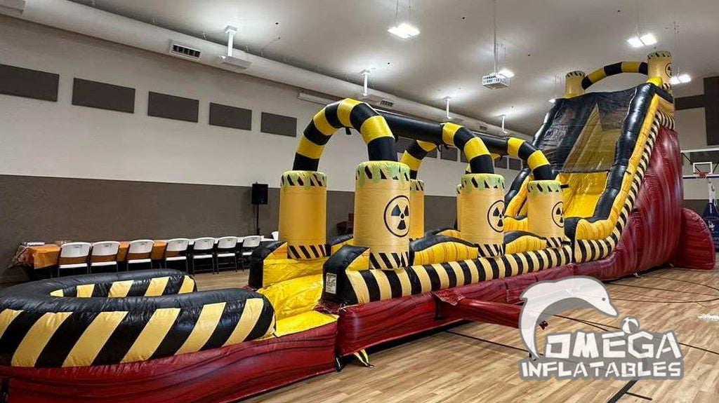21FT Toxic Themed Inflatable Water Slide – Omega Inflatables Factory