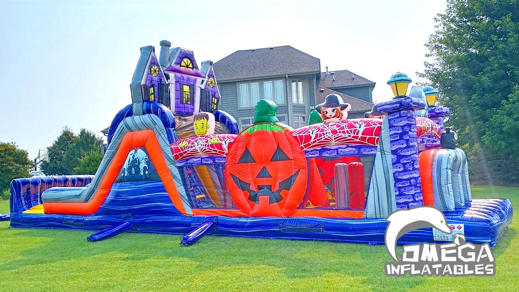 Haunted Run Inflatable Obstacle Course – Omega Inflatables Factory