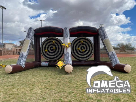 Inflatable Double Axe Throwing Game – Omega Inflatables Factory