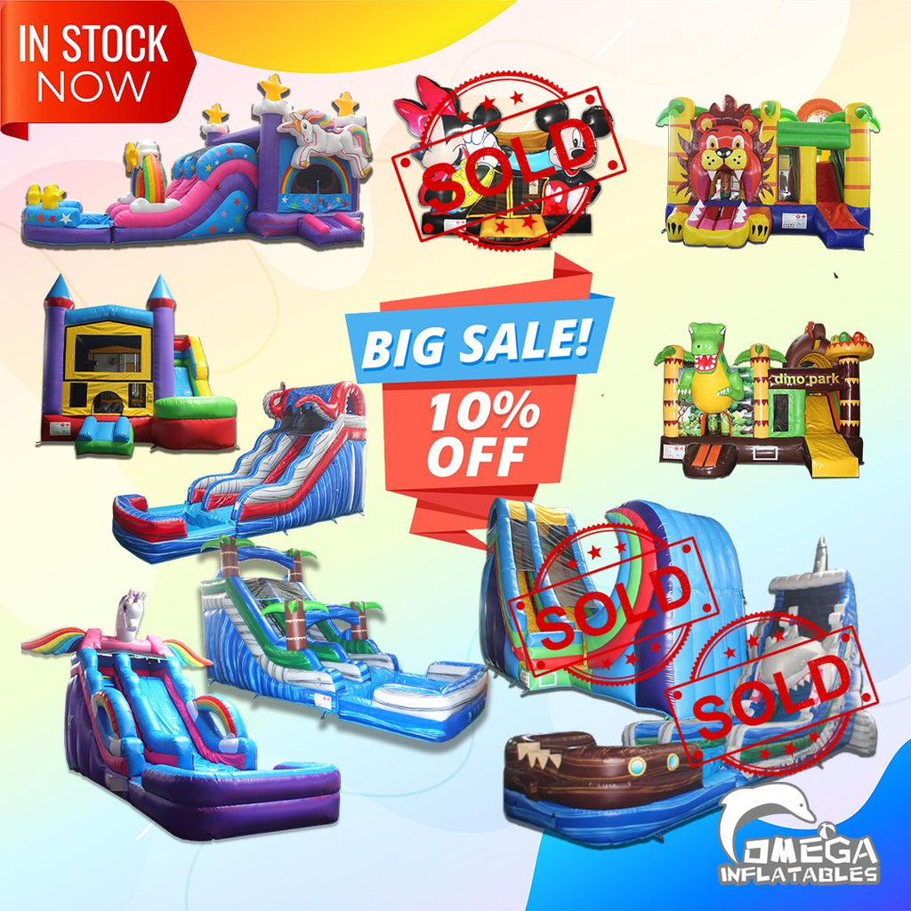 Inflatable Stocks 10% OFF for IN STOCK & READY TO SHIP β Omega Inflatables Factory