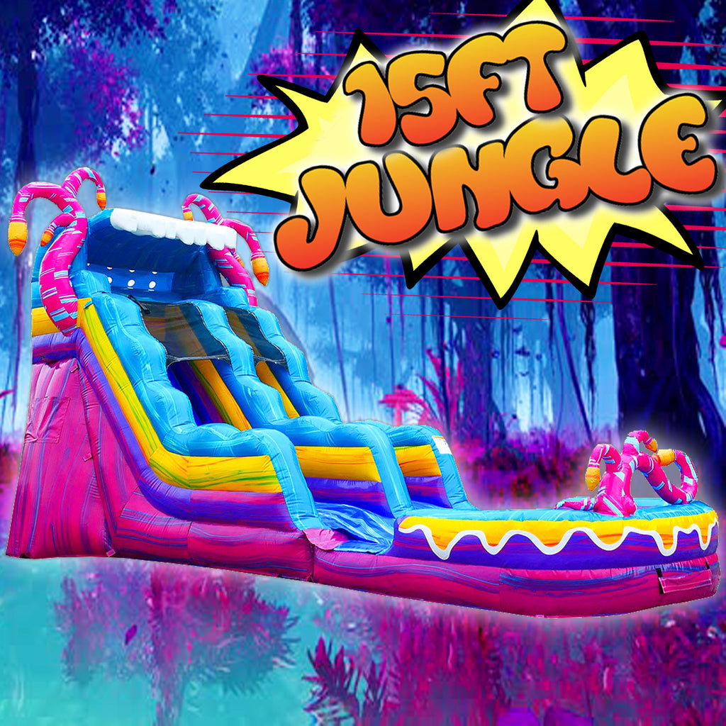 15FT Mysterious Jungle Water Slide