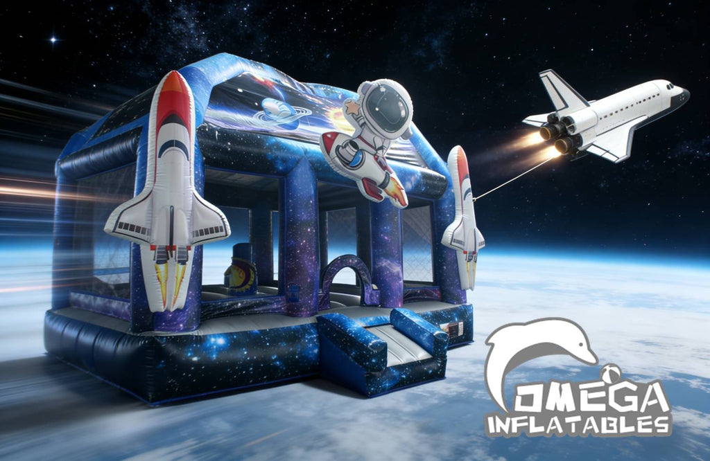 Space Inflatables Spacewalker Inflatable Bounce House โ Omega Inflatables Factory