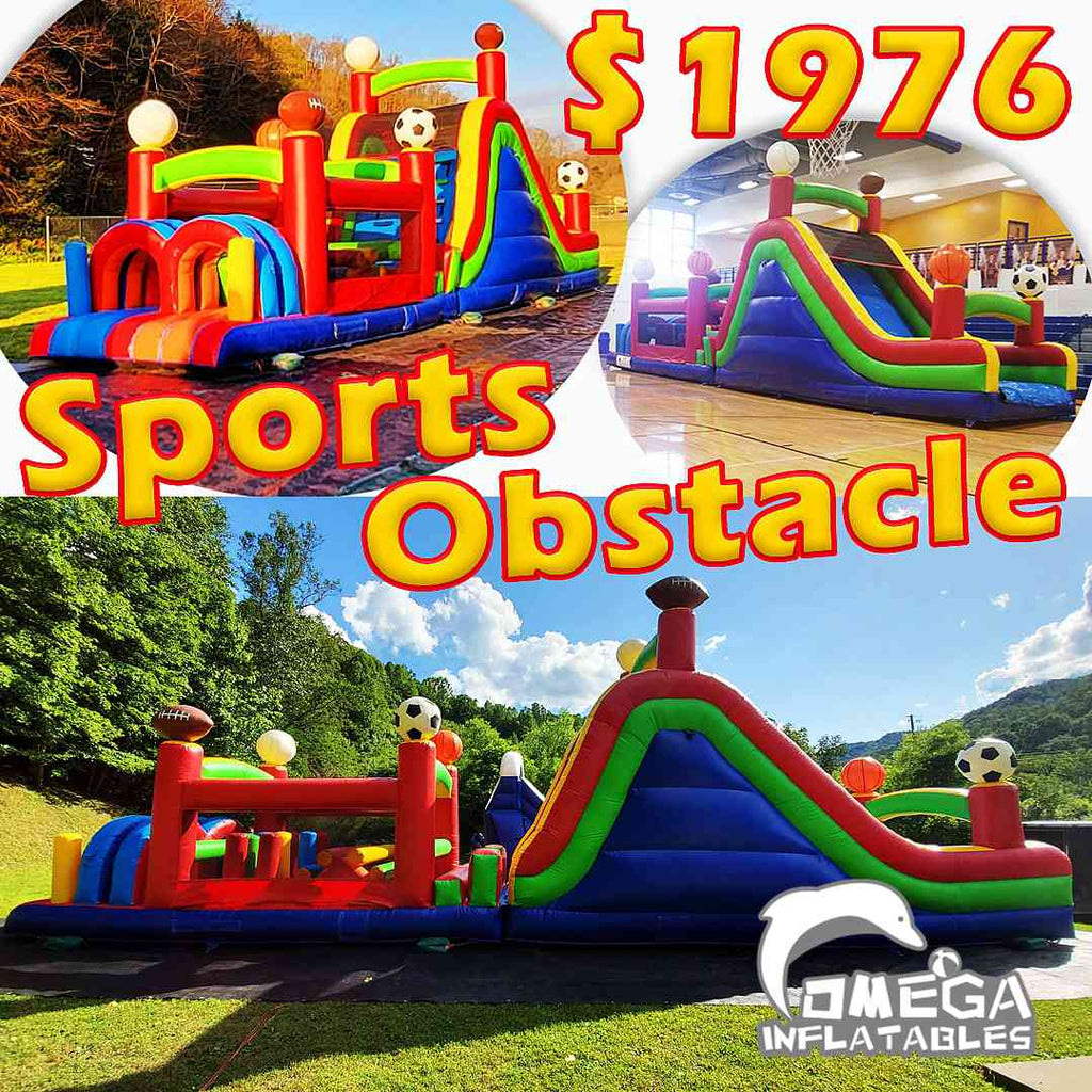 Commercial Inflatable Sports Obstacle Course