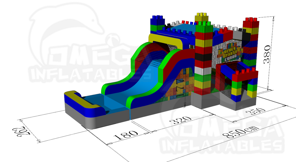 Lego Inflatable Wet Dry Combo – Omega Inflatables Factory
