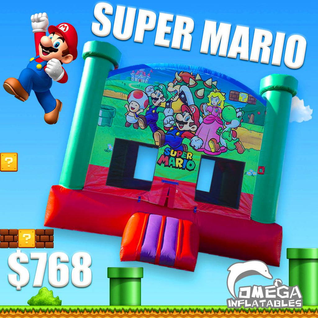 Mario Inflatable Structure Super Mario Inflatable Bounce House – Omega Inflatables Factory