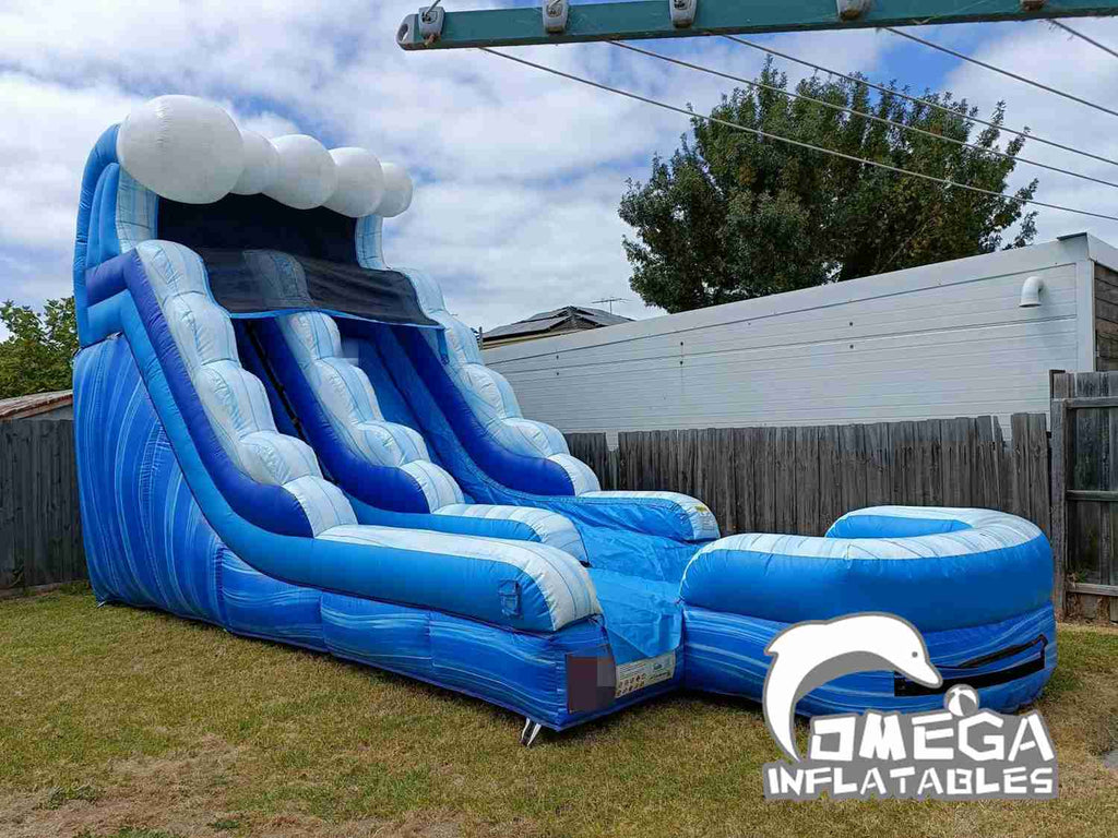 Tidal Wave Racer Inflatable Customer feedback - 15FT Tidal Wave Water Slide – Omega Inflatables Factory