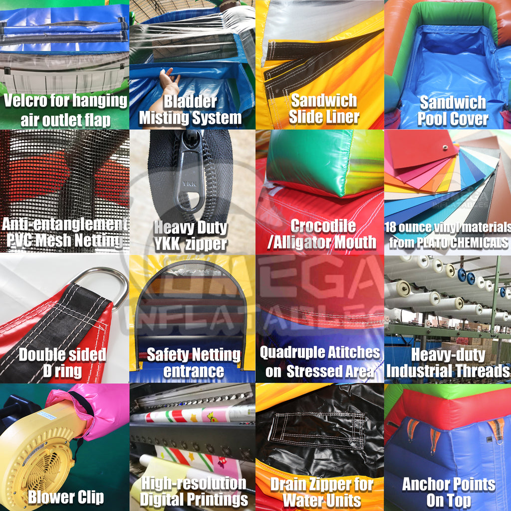 Premium quality on our commercial grade inflatables