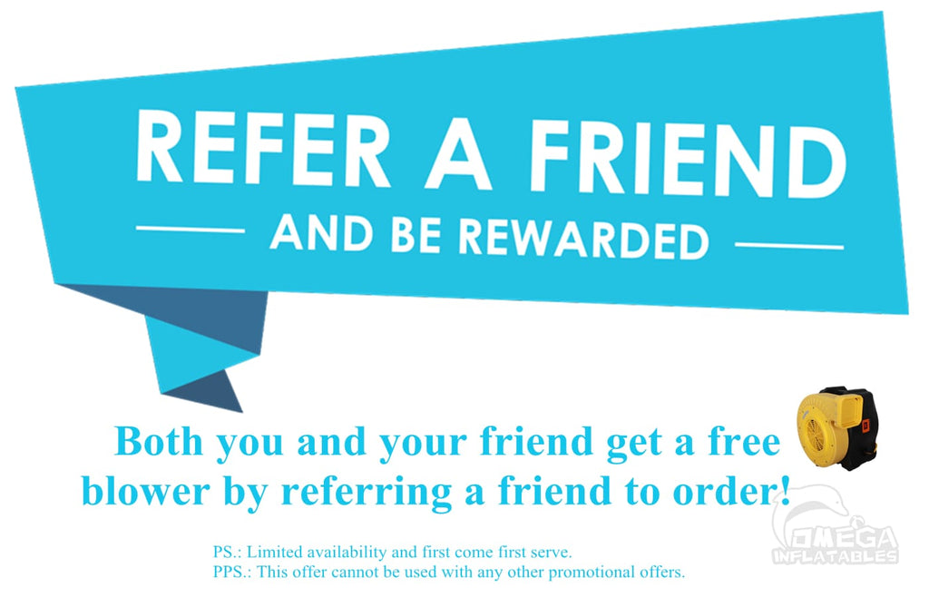 Get a free blower by referring a friend to order!