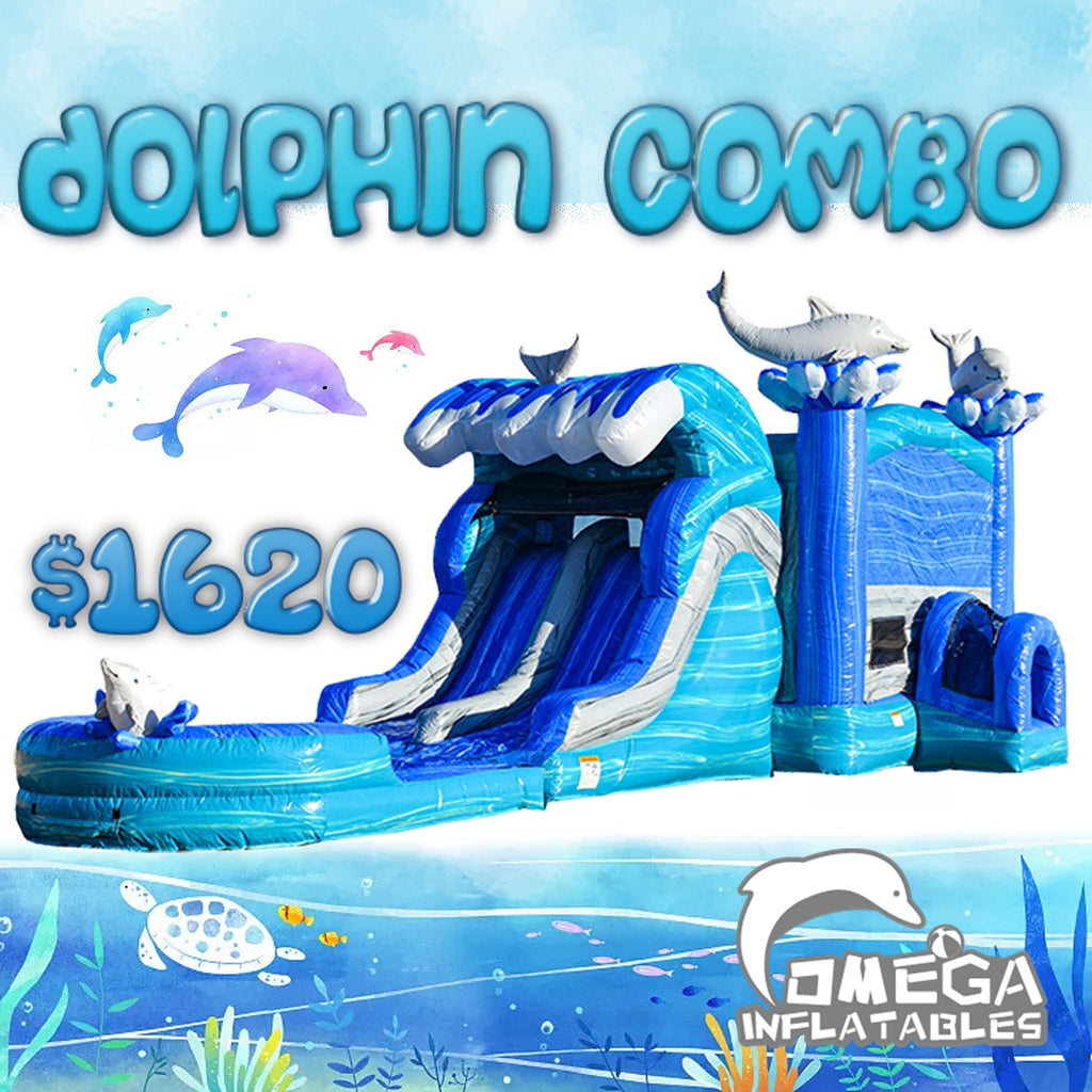 Dolphin Dual Lane Combo Inflatable