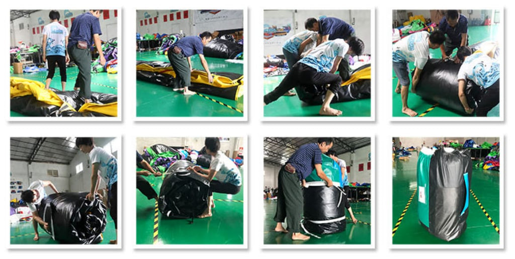 Inflatable Pp Process Inflatables Packing Process | Omega Inflatables Factory