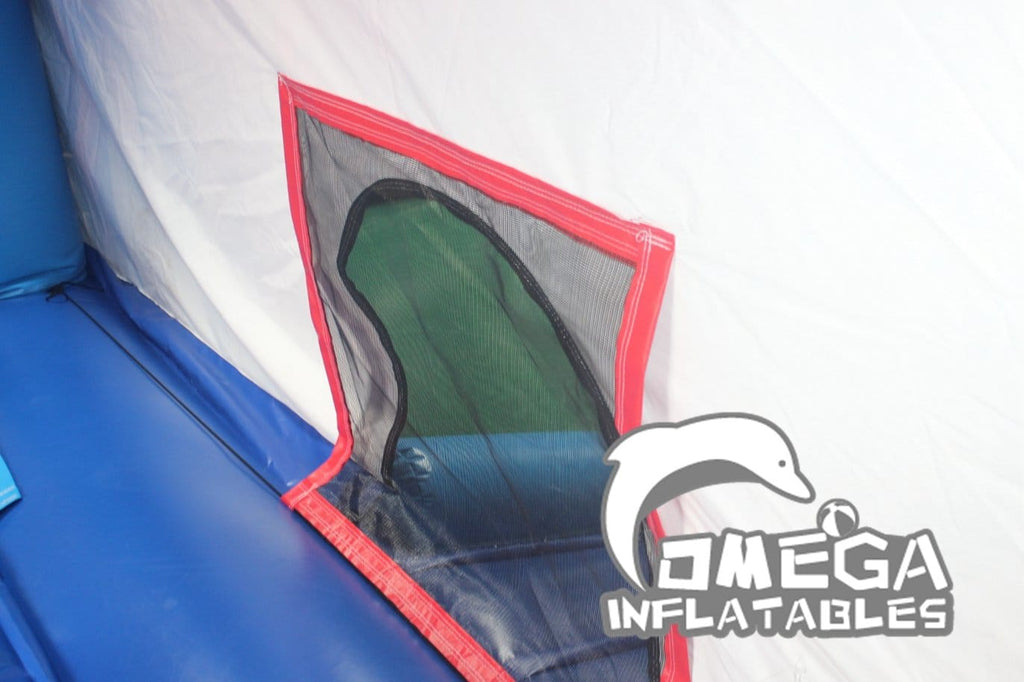 Safety Netting for Bounce House Entrance – Omega Inflatables Factory