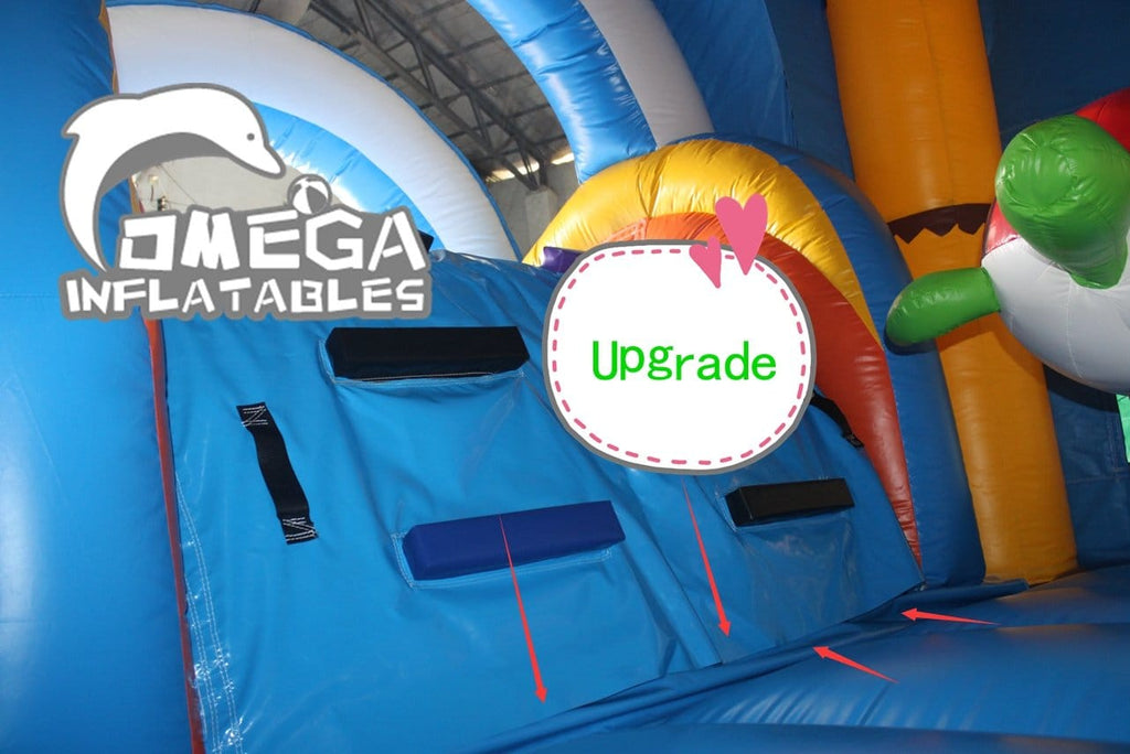Upgrade connection between step and bounce house/castle