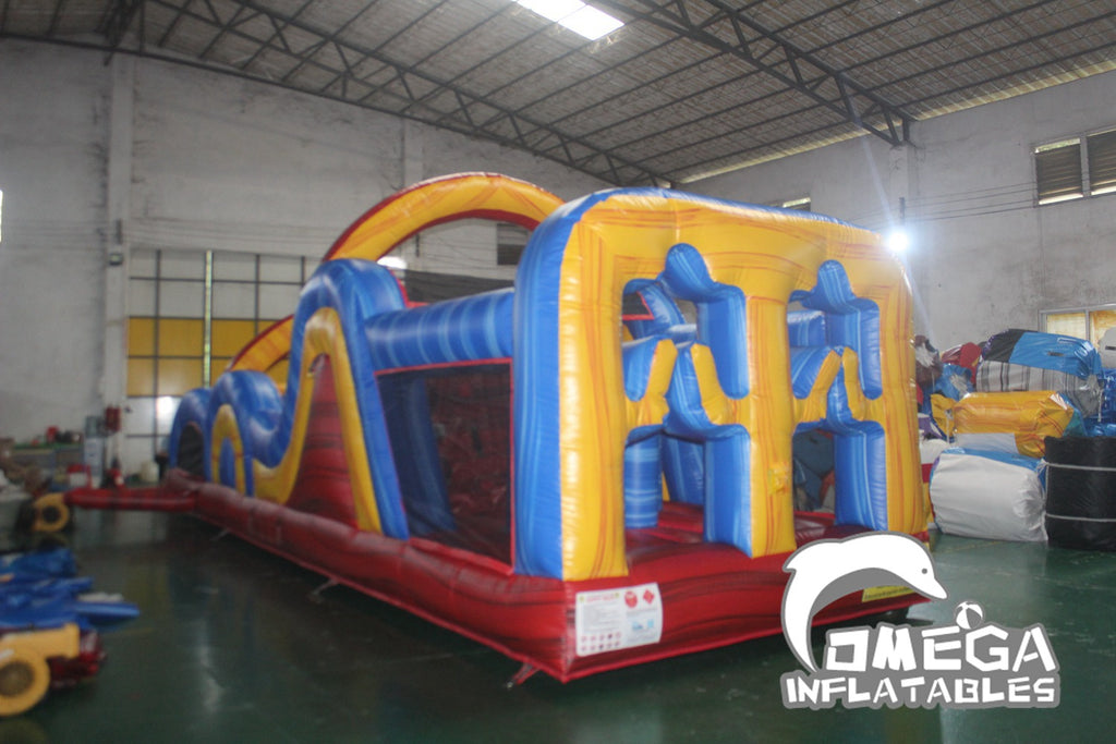 Radical Run Marble Inflatable Obstacle Course (Small Version)