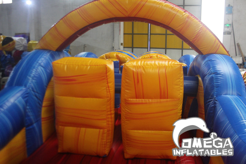 Radical Run Marble Inflatable Obstacle Course (Small Version)