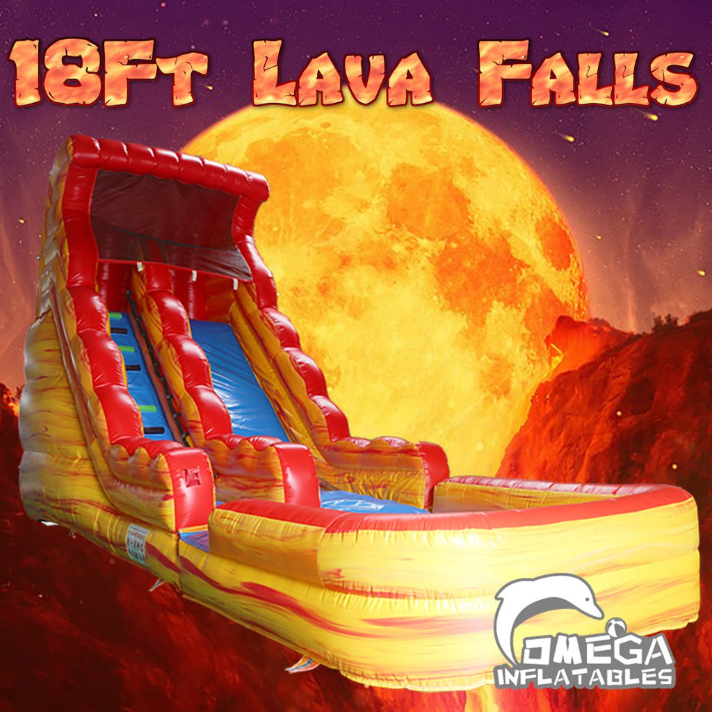18FT Lava Falls Water Slide Inflatables for Sale