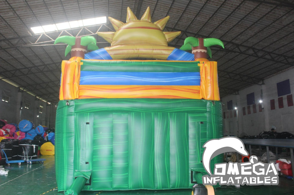 18FT Marble Sunshine Double Lane Water Slide