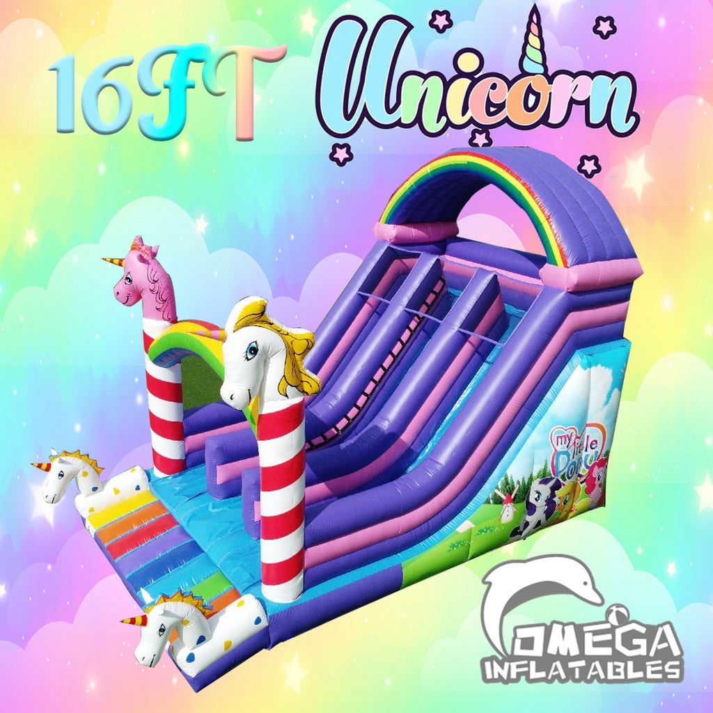 16FT China Inflatable Factory Unicorn Slide