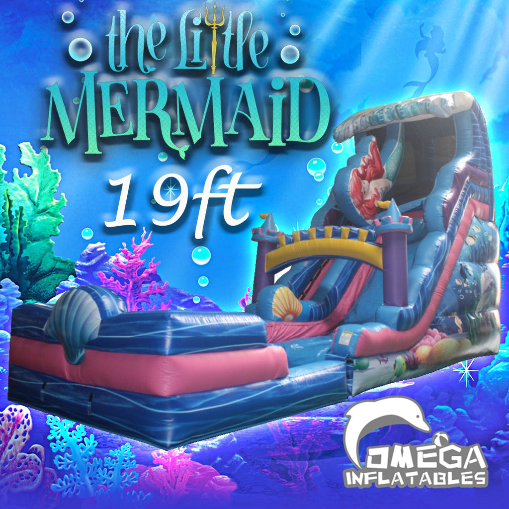 19FT Mermaid Commercial Inflatable Water Slide