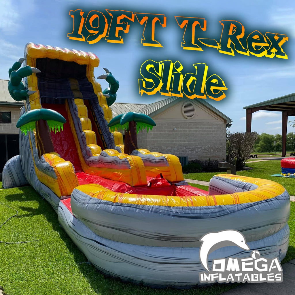 19FT T-Rex Water Slide Commercial Inflatable for sale