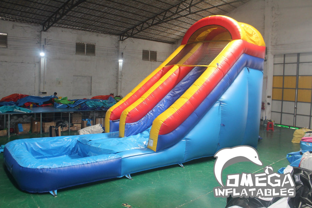 16FT Blue Commercial Inflatable Water Slide