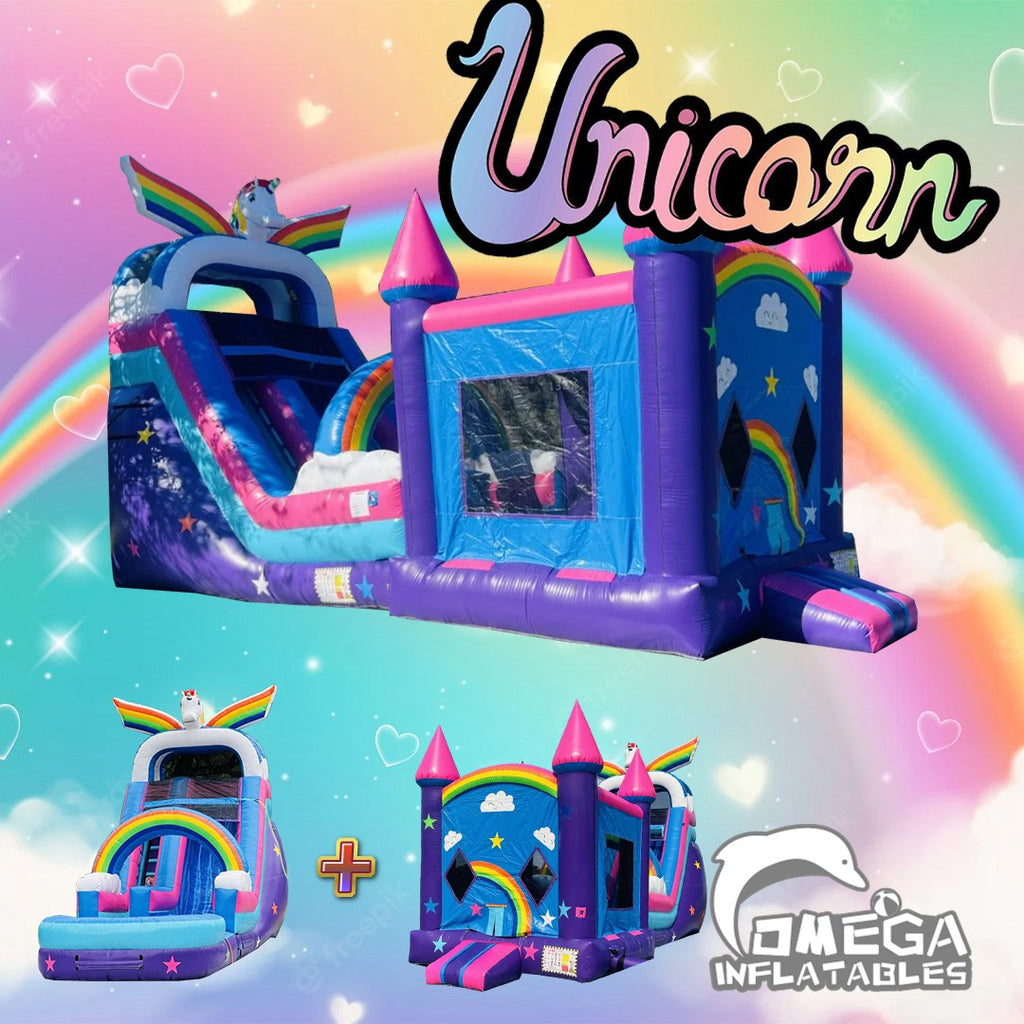 Unicorn Dreams Bounce House Slide