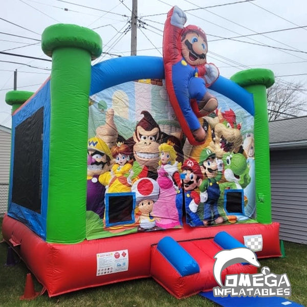 Mario Inflateable Omega Inflatables Factory - Halloween Affordable Bounce House for sale