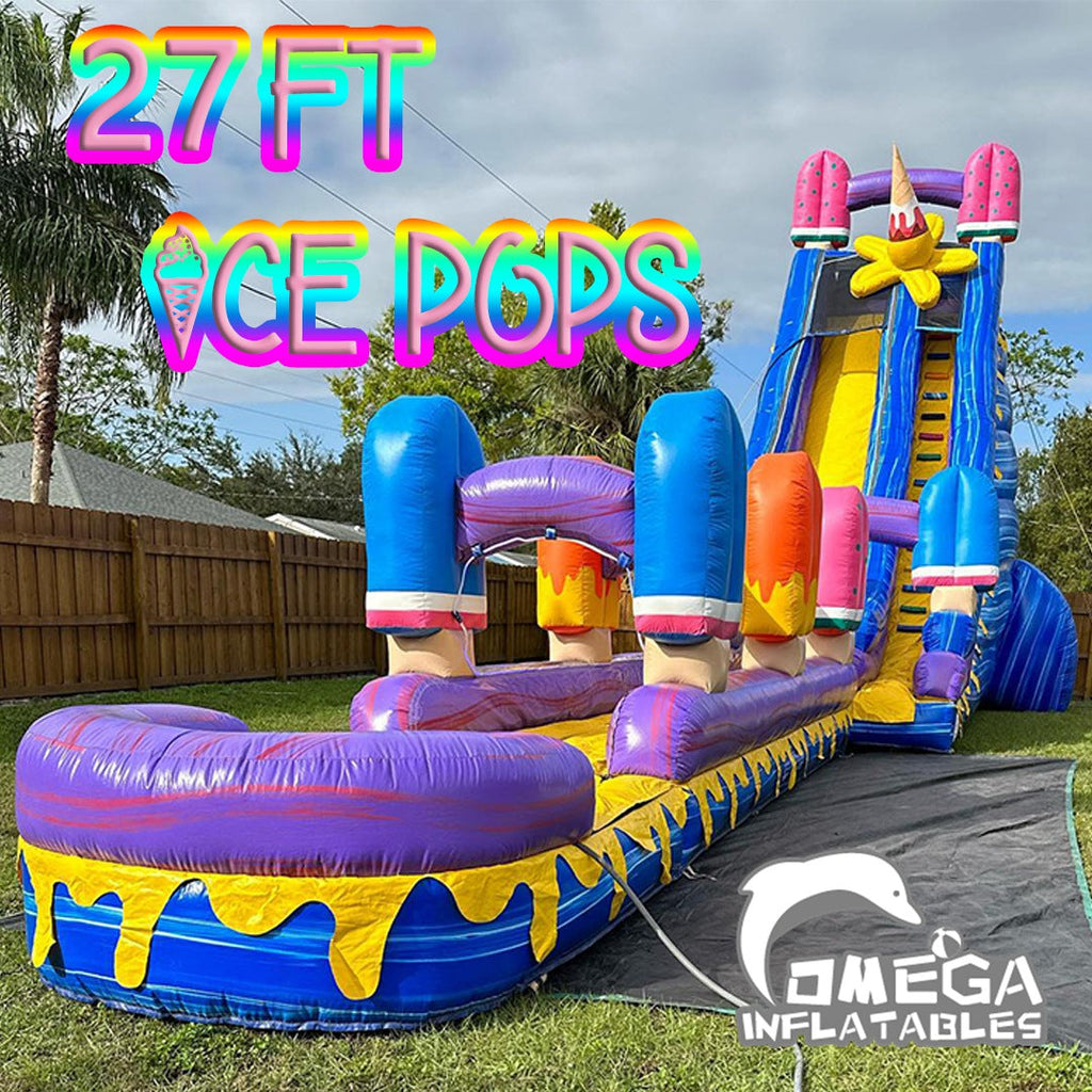 27FT Ice Pops Commercial Inflatable Water Slide
