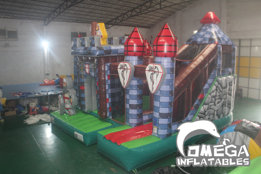 Medieval Inflatable Rides Omega Inflatables Factory - Inflatable Medieval Castle Bounce House