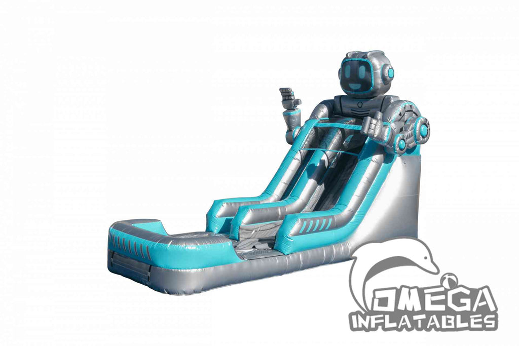 15FT Inflatable Robot Water Slide