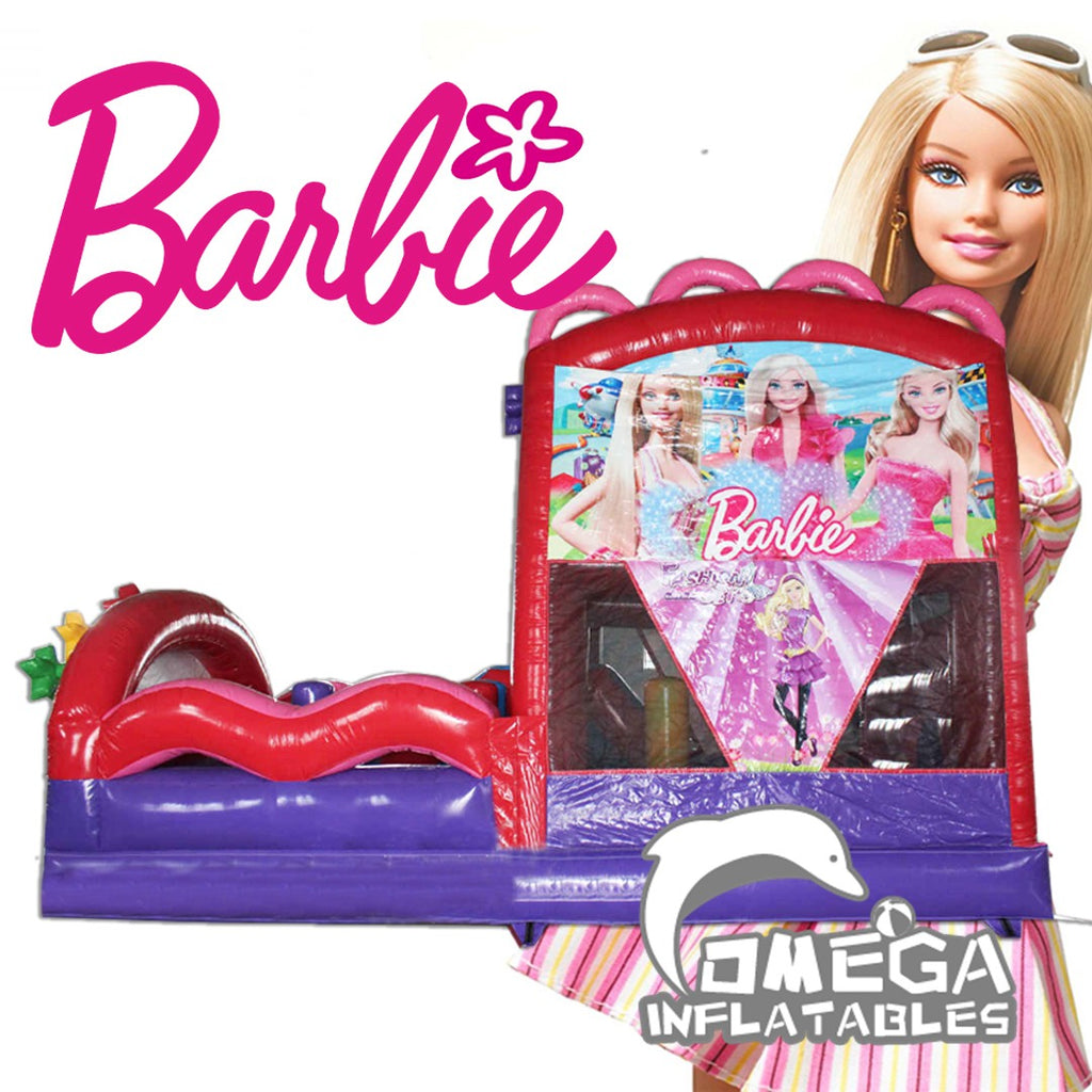 Barbie With Inflatbles Omega Inflatables Factory - Inflatable Barbie Dreamhouse Party Playzone