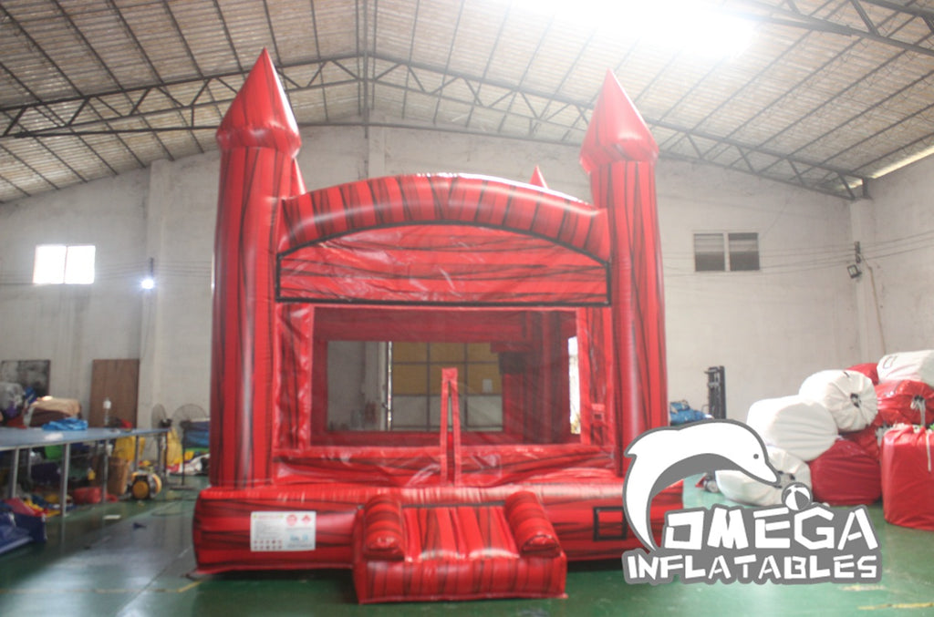 Inflatable Marble Red Bounce House