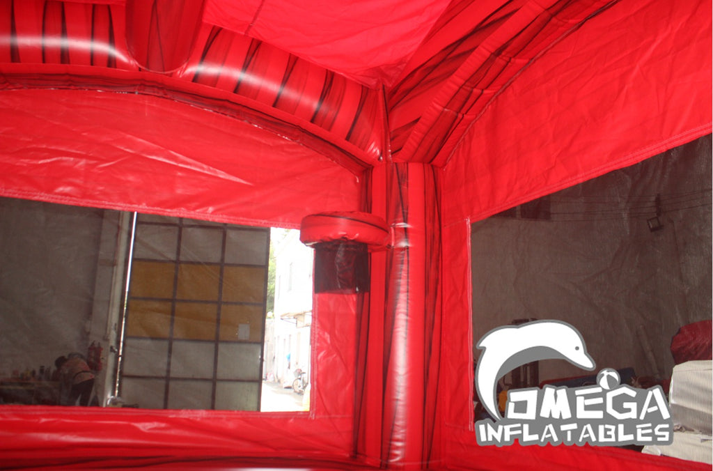 Inflatable Marble Red Bounce House