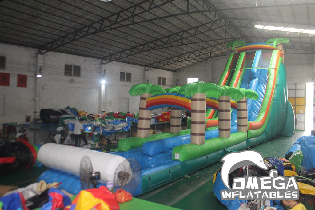 27FT Tropical Plunge Water Slide Buy Giant Inflatable Water Slide