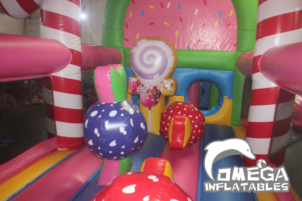 Course Bonbons Inflatable Sweet Candy Obstacle Course